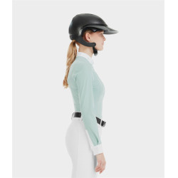 Camicia da donna a maniche lunghe Horse Pilot Aerolight Verde acqua Blu