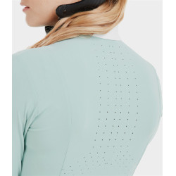 Camicia da donna a maniche lunghe Horse Pilot Aerolight Verde acqua Blu