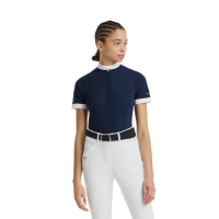 Camicia Horse Pilot da donna a maniche corte Aerolight Marina Blu marino