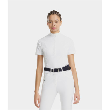 Camicia Horse Pilot da donna a maniche corte Aerolight Bianco Camicia Horse Pilot da donna a maniche corte Aerolight Bianco