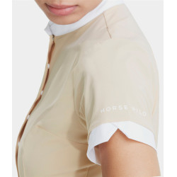 Camicia Horse Pilot da donna a maniche corte Aerolight Sabbia Beige