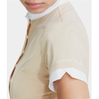 Camicia Horse Pilot da donna a maniche corte Aerolight Sabbia Beige
