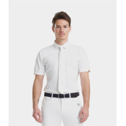 Camicia da concorso Horse Pilot a maniche corte da uomo Aerolight Bianco Camicia da concorso Horse Pilot a maniche corte da uomo Aerolight Bianco