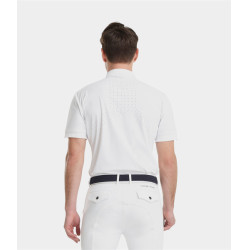 Camicia da concorso Horse Pilot a maniche corte da uomo Aerolight Bianco Camicia da concorso Horse Pilot a maniche corte da uomo Aerolight Bianco