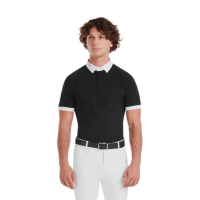 Camicia da concorso Horse Pilot maniche corte Aerolight uomo Nero Camicia da concorso Horse Pilot maniche corte Aerolight uomo Nero