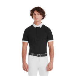 Camicia da concorso Horse Pilot maniche corte Aerolight uomo Nero Camicia da concorso Horse Pilot maniche corte Aerolight uomo Nero