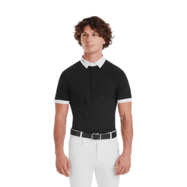 Camicia da concorso Horse Pilot maniche corte Aerolight uomo Nero Camicia da concorso Horse Pilot maniche corte Aerolight uomo Nero
