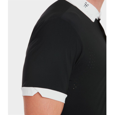 Camicia da concorso Horse Pilot maniche corte Aerolight uomo Nero Camicia da concorso Horse Pilot maniche corte Aerolight uomo Nero