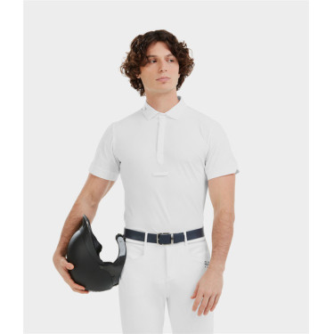 Camicia da concorso Horse Pilot maniche corte Aerolight uomo Bianco Camicia da concorso Horse Pilot maniche corte Aerolight uomo Bianco