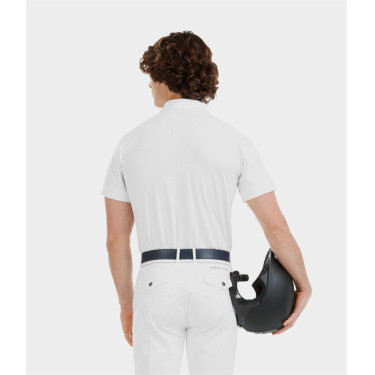 Camicia da concorso Horse Pilot maniche corte Aerolight uomo Bianco Camicia da concorso Horse Pilot maniche corte Aerolight uomo Bianco
