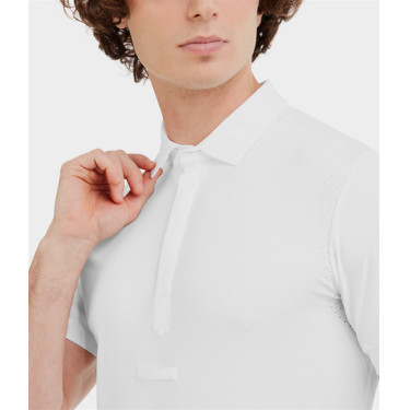 Camicia da concorso Horse Pilot maniche corte Aerolight uomo Bianco Camicia da concorso Horse Pilot maniche corte Aerolight uomo Bianco