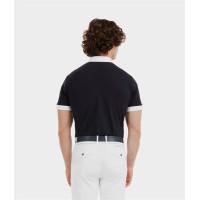 Camicia da concorso Horse Pilot maniche corte Aerolight uomo Notte scura Nero