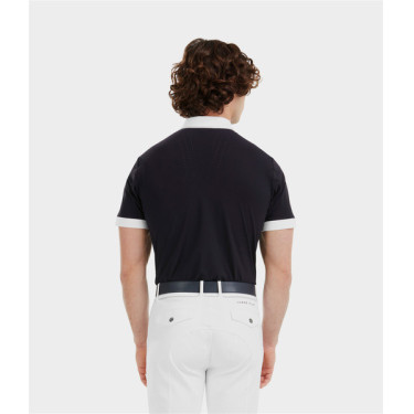 Camicia da concorso Horse Pilot maniche corte Aerolight uomo Notte scura Nero