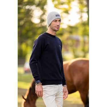 Berretto da equitazione Horse Pilot in lana Grigio vento