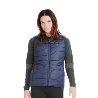 Gilet da equitazione senza maniche riscaldante E-Kelvin da donna Horse Pilot Marina Blu marino