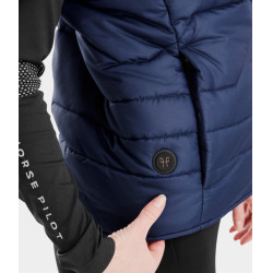 Gilet da equitazione senza maniche riscaldante E-Kelvin da donna Horse Pilot Marina Blu marino