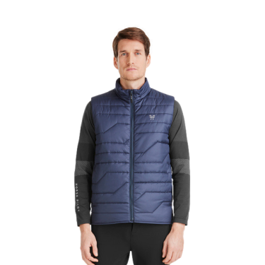 Gilet da equitazione senza maniche Horse Pilot riscaldante E-Kelvin uomo Marina Blu marino