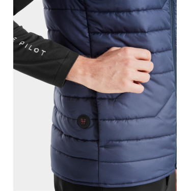 Gilet da equitazione senza maniche Horse Pilot riscaldante E-Kelvin uomo Marina Blu marino
