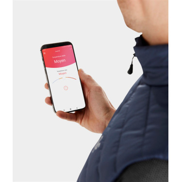 Gilet da equitazione senza maniche Horse Pilot riscaldante E-Kelvin uomo Marina Blu marino