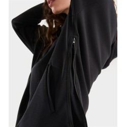 Felpa da equitazione con cappuccio Horse Pilot donna Nero