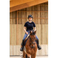 T-shirt da equitazione Horse Pilot in lana Merino da donna Notte scura Nero T-shirt da equitazione Horse Pilot in lana Merino da donna Notte scura Nero