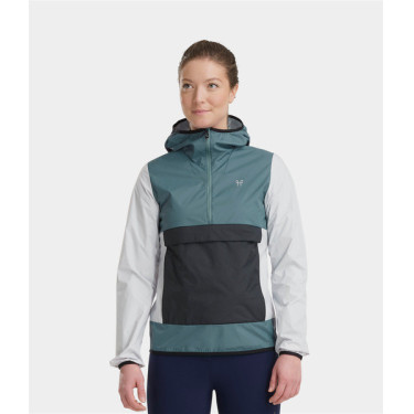 Giacca antipioggia corta da equitazione Horse Pilot Raintech donna Blu nuvola
