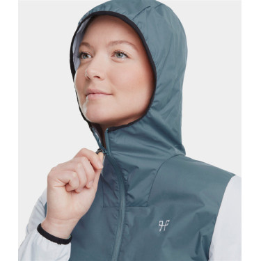Giacca antipioggia corta da equitazione Horse Pilot Raintech donna Blu nuvola