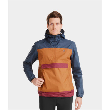 Giacca antipioggia corta da equitazione Horse Pilot Raintech uomo Marrone dorato