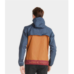 Giacca antipioggia corta da equitazione Horse Pilot Raintech uomo Marrone dorato