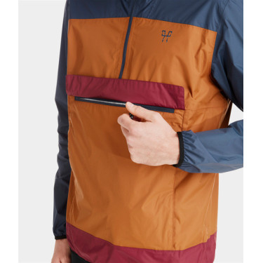 Giacca antipioggia corta da equitazione Horse Pilot Raintech uomo Marrone dorato