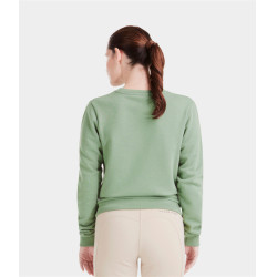 Felpa da equitazione Horse Pilot Team Shirt donna Verde liscio Felpa da equitazione Horse Pilot Team Shirt donna Verde liscio