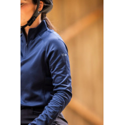 T-shirt termico da equitazione Horse Pilot donna Marina Blu marino