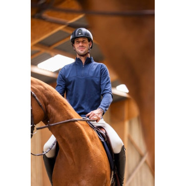 T-shirt termico da equitazione Horse Pilot uomo Marina Blu marino