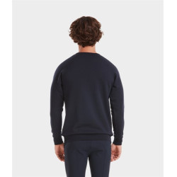 Felpa da equitazione Horse Pilot in lana Merino da uomo Notte scura Nero