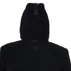Giacca impermeabile da uomo con inserti in tessuto Teddy Equestro Nero