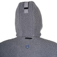 Giacca impermeabile da uomo con inserti in tessuto Teddy Equestro Grigio ghiacciato