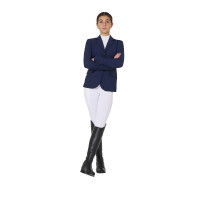 Giacca da concorso Equestro da bambina in tessuto tecnico Blazer marine Blu marino