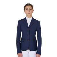 Giacca da concorso Equestro da bambina in tessuto tecnico Blazer marine Blu marino