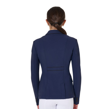 Giacca da concorso Equestro da bambina in tessuto tecnico Blazer marine Blu marino