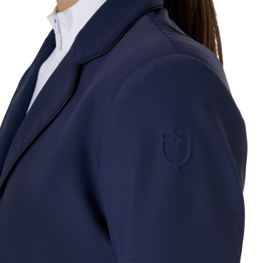 Giacca da concorso Equestro da bambina in tessuto tecnico Blazer marine Blu marino