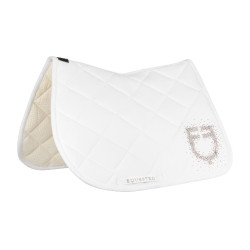 Sottosella da salto con logo in strass Equestro Bianco