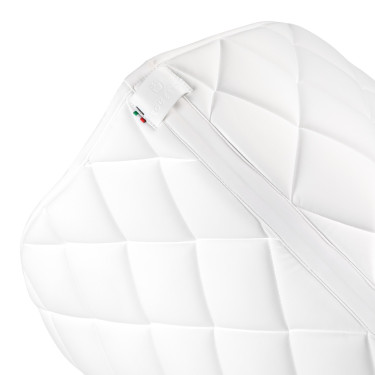 Tappeto da salto con logo in strass Equestro Bianco