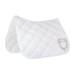 Sottosella da addestramento Equestro con logo in strass Bianco
