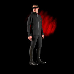 Felpa tecnica con cappuccio da uomo Equestro Ridertechnology Nero Felpa tecnica con cappuccio da uomo Equestro Ridertechnology Nero