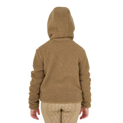 Felpa in pile per bambini con cerniera Equestro Incenso Beige