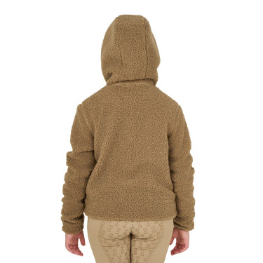 Felpa in pile per bambini con cerniera Equestro Incenso Beige