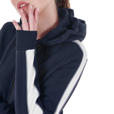 Felpa con cappuccio da donna Equestro con zip Blazer marine Blu marino Felpa con cappuccio da donna Equestro con zip Blazer marine Blu marino