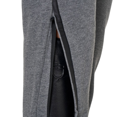 Pantaloni tear-away da donna con cerniera a tutta lunghezza Equestro Grigio mélange