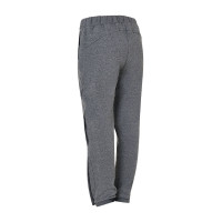 Pantaloni tear-away da donna con cerniera a tutta lunghezza Equestro Grigio mélange