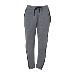Pantaloni tear-away da donna con cerniera a tutta lunghezza Equestro Grigio mélange